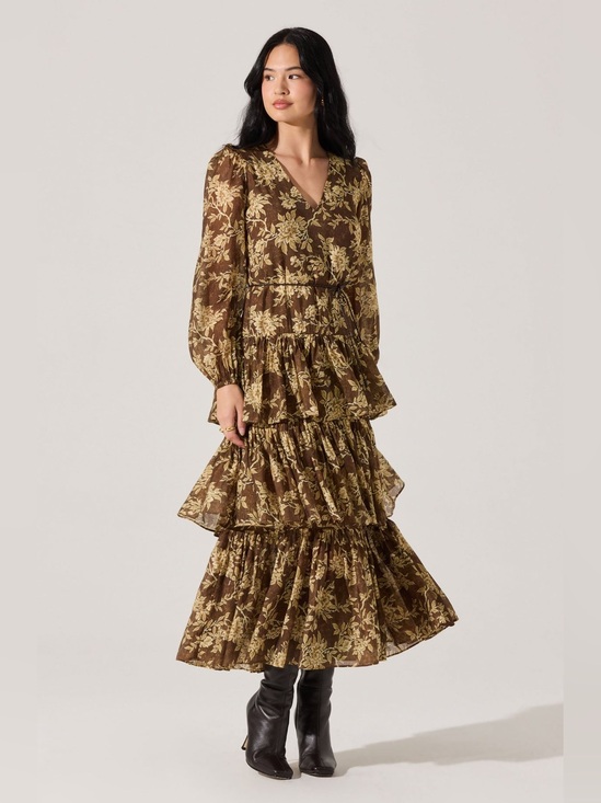 Astr Dresses & Skirts - Astr Franchesca Tiered Ruffle Floral Maxi Dress